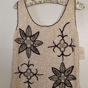 Hand beaded top
